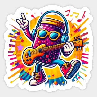 Printed Cool Funky Sweet Jam Sticker